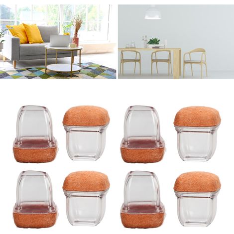 Nouveau style 2022, ensemble de 8 pièces : protège-pieds de chaises et de tabourets, silencieux et résistants à l’usure, pour pieds de chaises et de tables. Protection renforcée pour pieds de table. T (1/5)