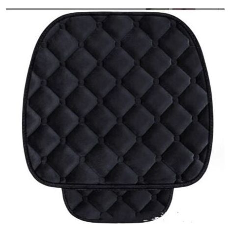 2 Siège Avant, Noir,Coussin de Siège de Voiture Housse en Velours pour Chaise Véhicule Tapis Protection pour Animaux Compagnie (1/4)