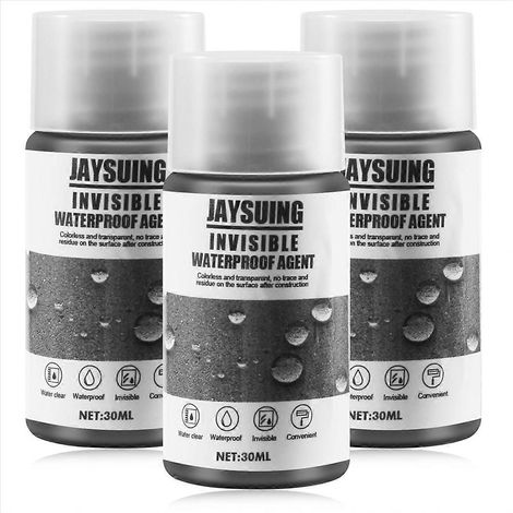 3PCS Mastic d'étanchéité liquide imperméable, colle de scellement puissante pour fuites, revêtement hydrofuge, kit de réparation étanche (1/5)