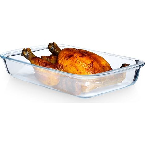 Fuente de vidrio apta para horno de 29,5 x 17,5 x 5 cm, 1,6 l (1/5)