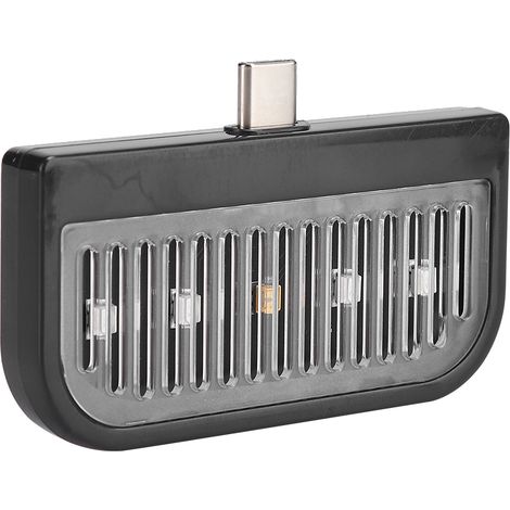 Kompaktes, leichtes ABS-Gehäuse, USB-C-Anschluss, einfache Bedienung, hocheffiziente UV-Reinigung, tragbare UV-Lampe, schwarz (1/5)