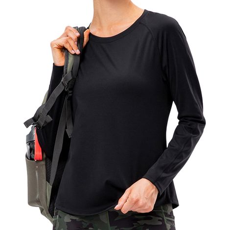 T-Shirt Yoga - Col Rond - Coupe Slim - Tissu Extensible - Pour Activités Sportives - Noir - Taille XXL (1/5)
