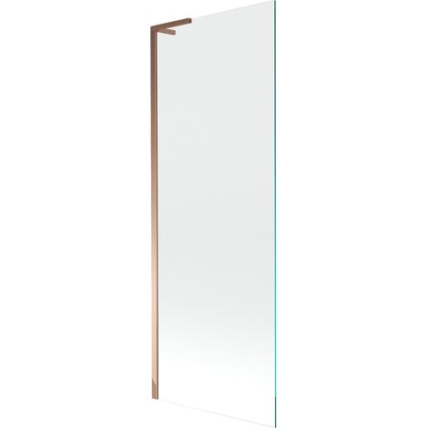 Mexen Next L Badewannenabtrennung 1-flügelig 70 x 150 cm, transparent, Roségold - 895-070-000-03-00-60 (1/5)