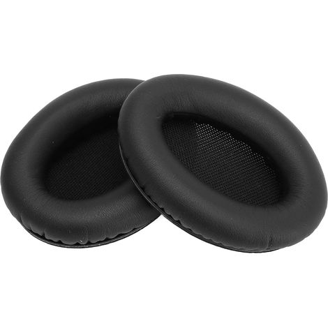 Ersatz-Ohrpolster aus Kunstleder für H840 H850 Kopfhörer, schwarze, bassoptimierte Ohrmuscheln (1/5)