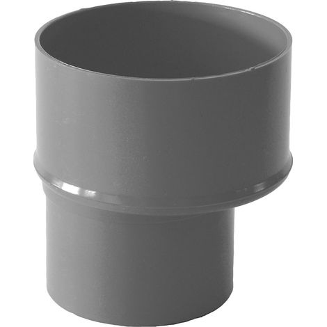 Riduzione ø100x80 (bicchiere sul ø maggiore) per pluviale : Colore - Grigio