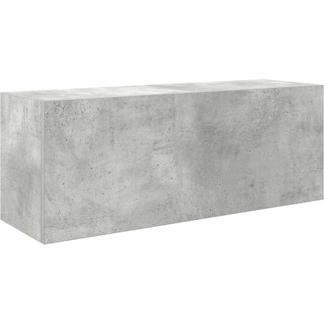 Maison Exclusive - Bad-Wandschrank Betongrau 80x25x30 cm Holzwerk