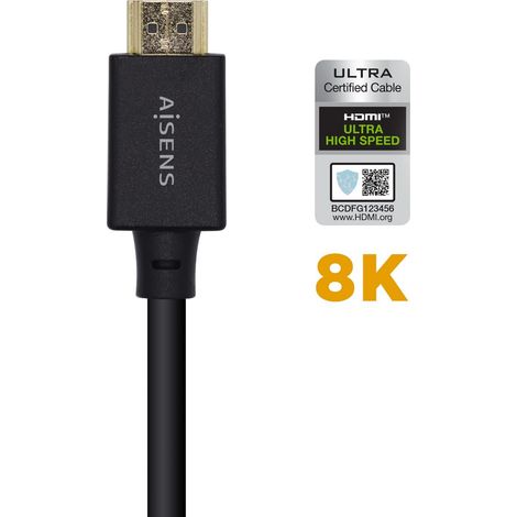 Cable HDMI Aisens A150-0422 Negro 1,5 m (1/4)