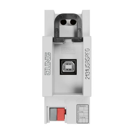Jung Interfaz de datos USB KNX, REG, 2 TE 2131 USBS REG