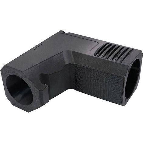 Adaptateur pour collecteur de poussière de scie circulaire, type à glissière, poignée texturée avec crochet, anti-colmatage, noir. (1/5)