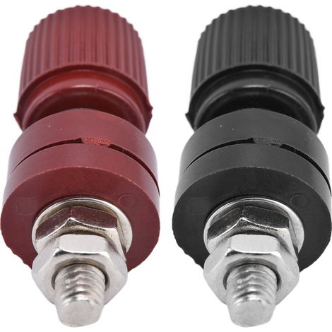 10 paires de borniers de régulateur de tension, vis M6 32 mm, 333 0V-380V, rouge et noir (1/5)