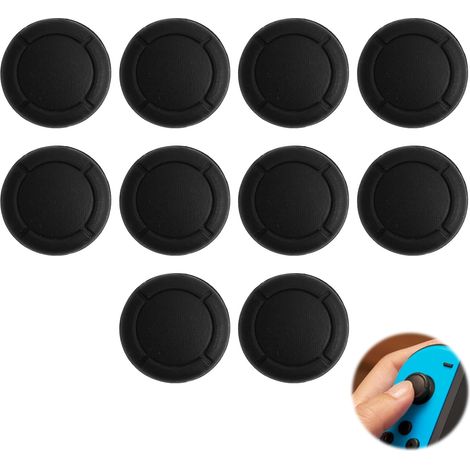 10 tapas de silicona para joysticks Lite y OLED, tapas de repuesto para joysticks, tapas para joysticks analógicos, tapas para joysticks, protección para controladores, color negro.