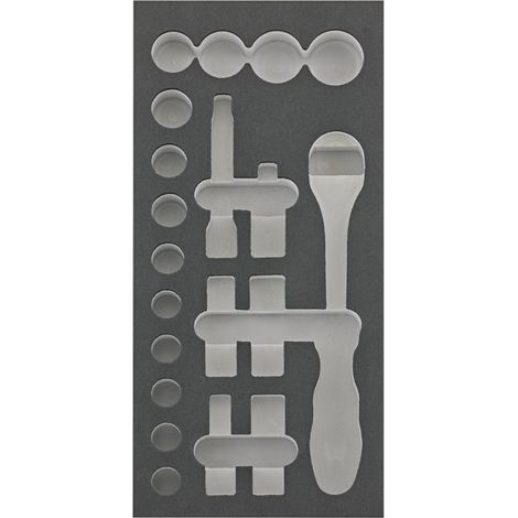 Module d'outils 1/3 vide pour clé à douille 1/2 FORTIS