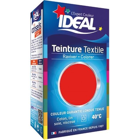 Teinture liquide intense pour coton – Couleur tomate cerise 40ml – Application facile et rapide – Résultat éclatant et durable – Ideal