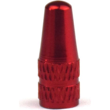 Adaptateur de valve de vélo, accessoires de vélo, paquet de 4 bouchons de tige de valve de pneu, bouchons de pneu en alliage d'aluminium, couvercles anti-poussière d'air rouge (1/2)