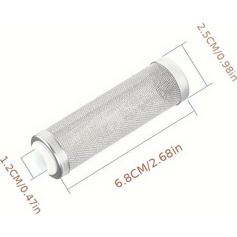 Entrée de filtre d'aquarium Tamis d'entrée en maille d'acier inoxydable pour aquariums Non-électrique, durable et installation facile Idéal pour crevettes et petits poissons Design épuré avec vent (1/5)