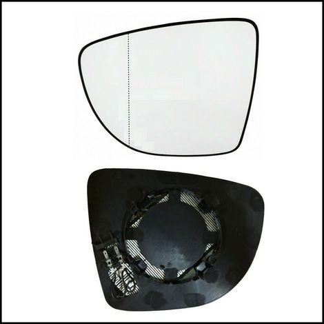 Piastra specchio retrovisore asferico termico lato sx-guidatore per renault zoe (1/3)
