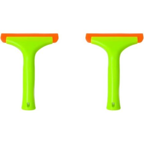 Paquete de 2 limpiaparabrisas pequeños para coche，limpiaparabrisas para coche，limpiaparabrisas profesionales portátiles，1519cm，Verde oscuro (1/5)