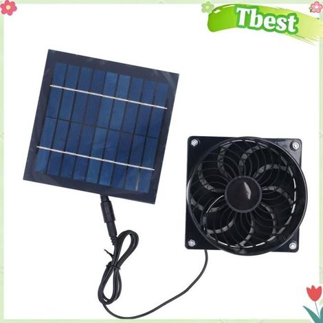 Topincn Ventilateur de conduit à énergie solaire 5 W, ventilateur d'extraction de ventilateur solaire, ventilateurs de ventilation (1/4)