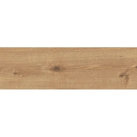 Baldosas de gres esmaltado con efecto madera, color marrón claro, 18,5 x 59,8 cm, 1 m² (1/2)
