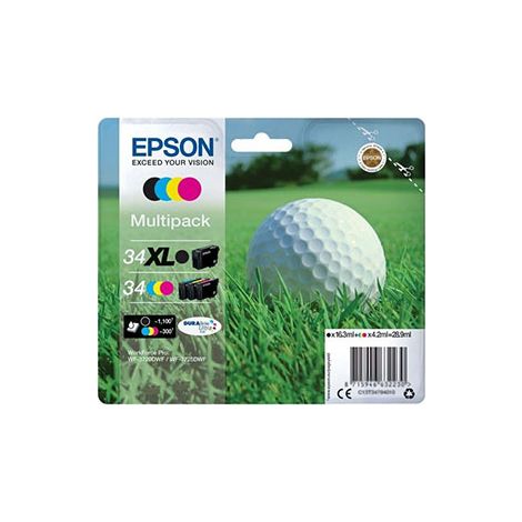 Pack de Cartouche d encre Epson Golf noir XL+3 couleurs