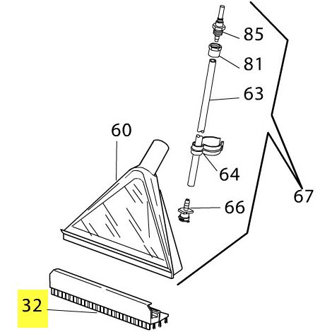RACLETTE SOL DUR POUR PETIT ELECTROMENAGER DELONGHI - VT507360