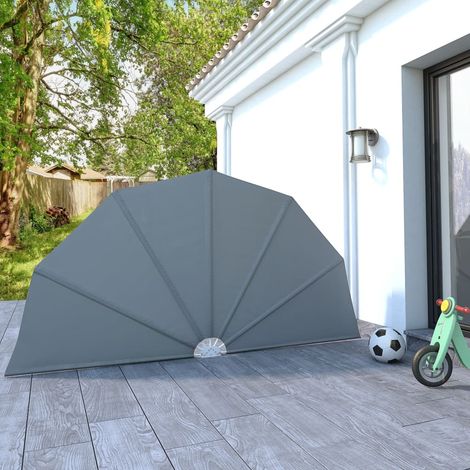 Auvent latéral pliable de caravane - Auvent de jardin Soleil imperméable Gris 160 cm BV271949 - BonneVie (1/5)