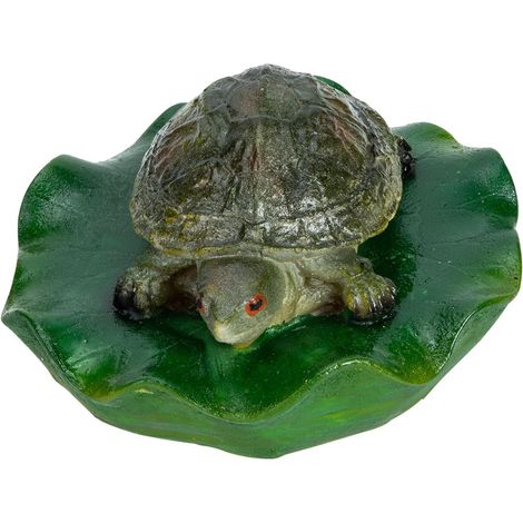 Statue de Tortue Flottante en Résine Décorative Réaliste pour Jardin et Maison, Ornement Flottant pour Étang Design Naturel et Dimensions Adaptées (1/5)