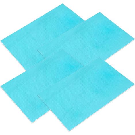 Tapis de Dégivrage pour Réfrigérateur et Congélateur - Doublure Antigel Durable et Hygiénique, Bleu, 50 cm x 25 cm, Lot de 4, Compatible avec Toutes Marques [Classe énergétique A] (1/5)