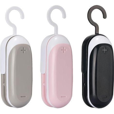 3 Pices  (sans Batterie) Mini Bag Sealer, Scelleuse Thermique Mini Machine  Sceller, 2 En 1 Scelleuse De Sacs Portable, Machine  Sceller Portable, (1/5)