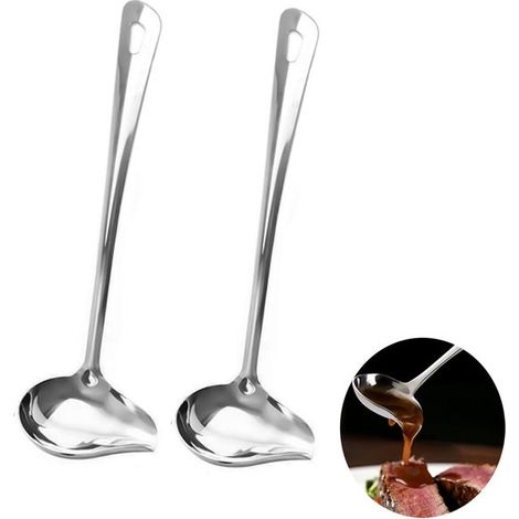 Dailygoods - Cucharas para sopa (2 unidades) - Acero inoxidable (1/5)