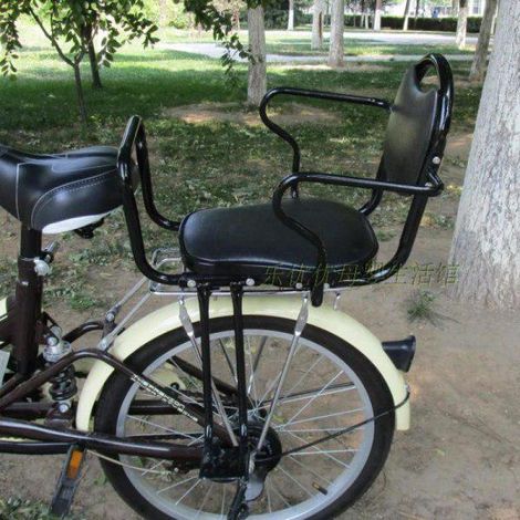 Elcykel baksäte Mountainbike cykelbarnstol med hög barriär (1/4)