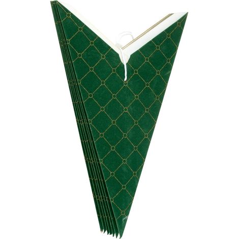 Adorno colgante de abeto en forma de estrella, de papel rojo y verde, 42 cm - Feeric lights & christmas (1/5)