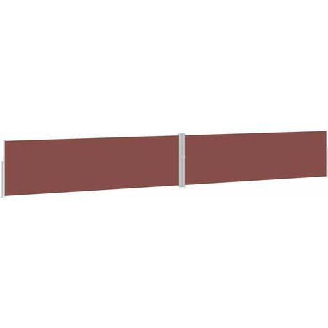 Maison Exclusive - Ausziehbare Seitenmarkise 170x1200 cm Braun