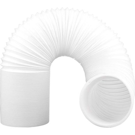 Tubo di scarico universale in plastica PP per condizionatore d'aria portatile, per ventilazione flessibile, diametro 5,9 pollici con filettatura antioraria, espandibile