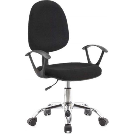 Poltrona ufficio nera 62x44x94 cm (1/4)