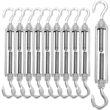 10 Pack M6 304 Stainless Steel Cable Tensioner - Stainless Steel (1/5)