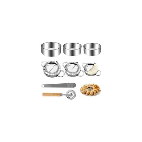 8 Pièces Ravioli Machine Moule à Dumplings Maker Acier Inoxydable Ustensiles de Cuisine Gyoza Accessoires de Cuisine Ravioli Cutter Convient pour Wraps Tartes Boulettes Gyozas (1/5)