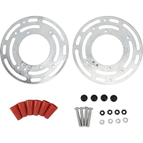 Supports Universels pour Luminaires Lot de 2 Barre Transversale Ronde 10,2 cm Diamètre Montage Facile pour Applique Murale Plafonnier et Lustre Installation Rapide à Domicile (1/5)