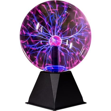 Boules plasma de 18 cm, lampes/lumières plasma, boules de nébuleuse électrique plasma effet éclair, sensibles au toucher et au son, pour les fêtes, la maison, la décoration, les cadeaux festifs et d'a (1/5)