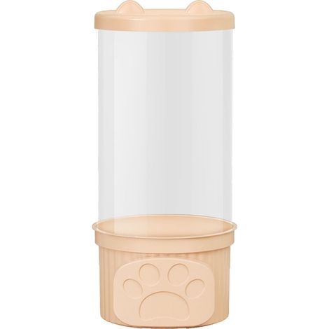 Boîte de rangement pour jouets, cylindre transparent en PET avec couvercle en PP, rose, idéale pour ranger les jouets en peluche à la maison. (1/5)