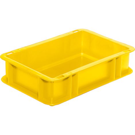 Caisse de transport 300x200x75 mm jaune