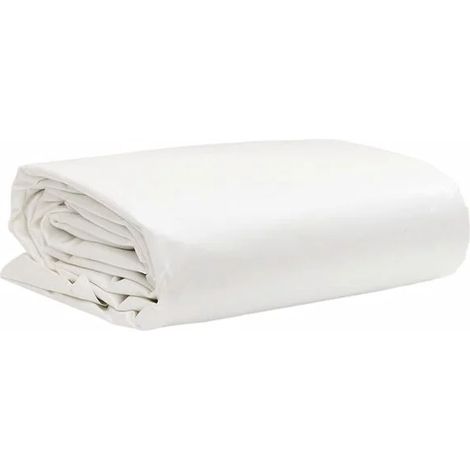 Bâche blanche imperméable, 3 x 3 mètres, 650 g/m²