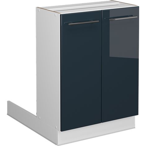 Küchenschränke  Fame-Line, Dunkelblau Hochglanz, 60 cm ohne Arbeitsplatte, Vicco