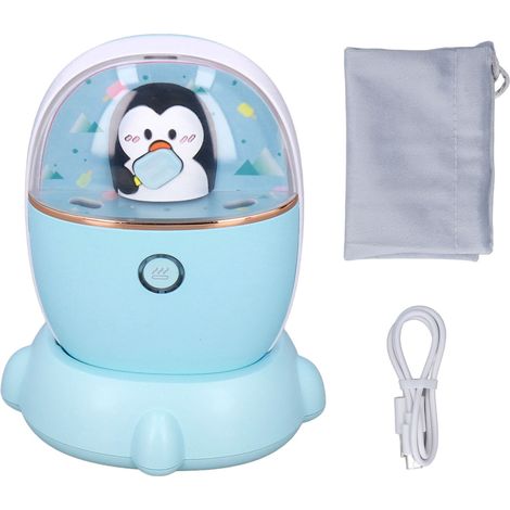 Rechargeable Mini Chauffage Mains USB Double Face Portable pour Voyage Maison Bleu (1/5)
