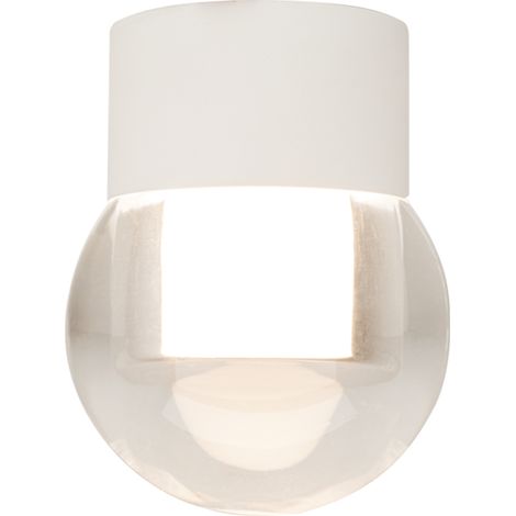 Plafonnier LED LED D100 6W Blanc Sablé ZAMBELIS 25307 - Blanc chaud - 3000K