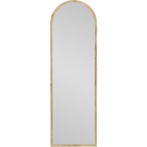 Miroir mural / sur pied Meilin L50xH160cm Bois clair (1/5)
