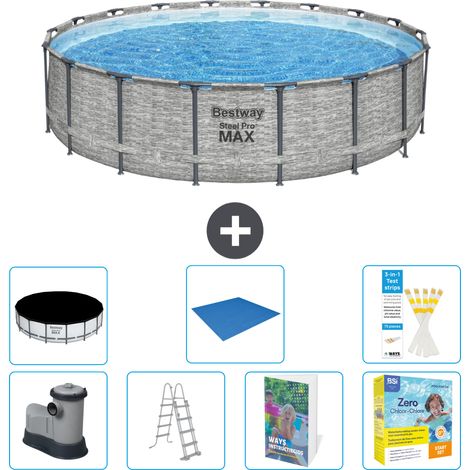 Bestway Piscina Bestway Steel Pro MAX Rotonda - 549x122 cm - 8-pezzi  S546