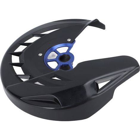 Vordere Bremsscheibenabdeckung, 22 mm Achsdurchmesser, kompatibel mit 125-530 SX, SX-F und SX-F Factory Edition, schwarz und blau. (1/5)