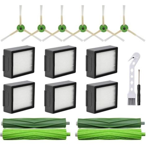 Brosses latérales et filtres HEPA pour iRobot Roomba i3 i4 i6 i7 i8 j7 E5 E6 E7 - Accessoire d'aspirateur SODIAL (1/4)
