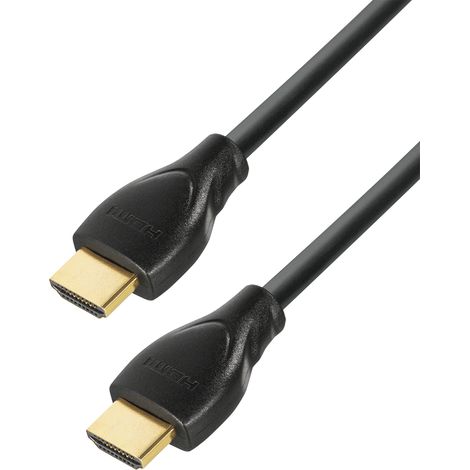 Transmedia C 218-0,5 HDMI-Kabel HDMI 0,5 m HDMI Typ A (Standard) Schwarz, Gold (1/4)